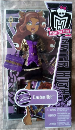 Imagen 1 de 4 de Dos Blister De Modas Para Monster High Clawdeen Ropa Muñeca