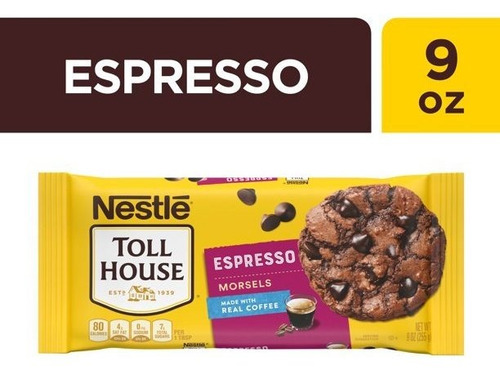 Nestle Toll House Chispas Chocolate Espresso 255grs.