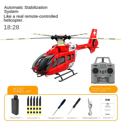 Helicóptero Rc Sin Escobillas C190 H145 Rtf De 6 Canales 1:2