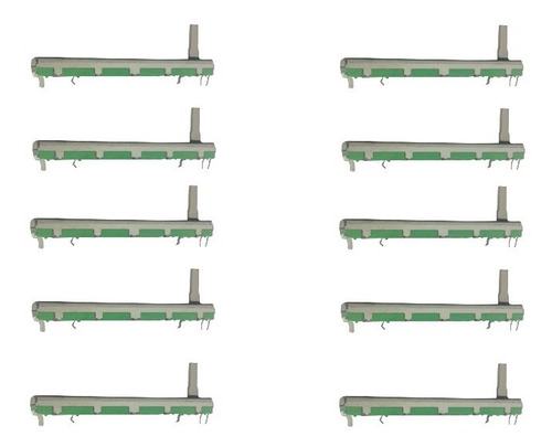 10 Piezas Fader A103 Potenciometro Stereo Para Varias Marcas