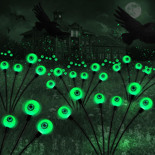Decoración De Halloween Luces Solares De Globo Ocular