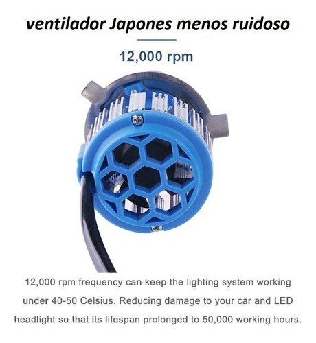 Par Ampolletas Turbo Led 9005 Hb3 8000 Lumenes