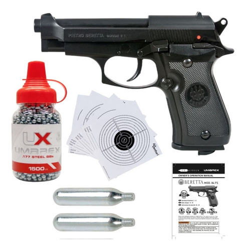 Marcadora Beretta Co2 Blowback 84fs Metal Bbs .177 Xtreme P