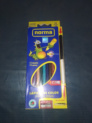 Imagen 1 de 1 de Creyones Norma De 12 Colores Originales