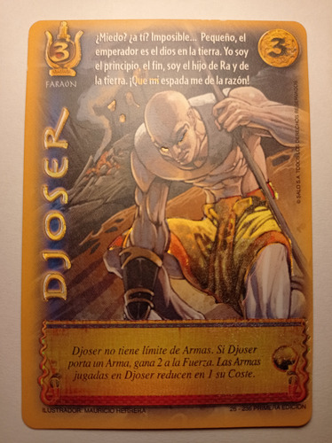 Djoser. Carta Mitos Y Leyendas Salo (Usado)