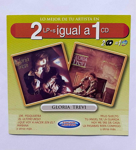 Gloria Trevi Cd 2 Lps Igual A Un Cd 