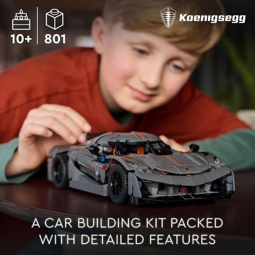 Hipercoche Lego Technic Koenigsegg Jesko Absolut Grey