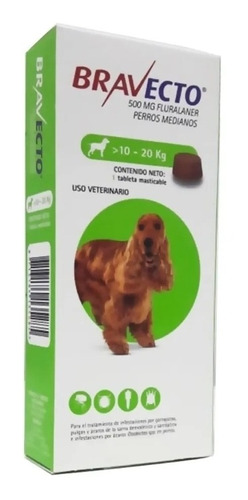 Antipulgas Para Perro Bravecto 10-20kg