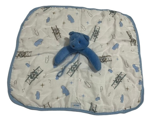 Naninha Com Ursinho Soft - Aviões Avião Azul