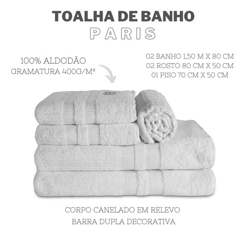 Roupa De Cama Box Kit Suíte Queen 08 Peças + Jogo De Banho Branco Branco