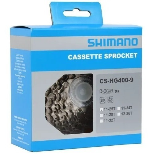 Cassette Shimano Hg400 9 Velocidades 11-25 T Lacusports