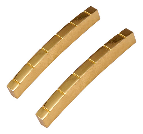 2x Cejuela Ranurada De Latón Guitar Nur For St Guitarra