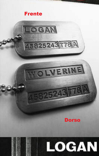 Collar Xmen Logan Wolverine Saga Pelicula 1 Chapa 50x25mm