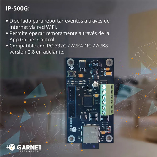 Comunicador Ip-500g Wifi Internet Garnet Negro