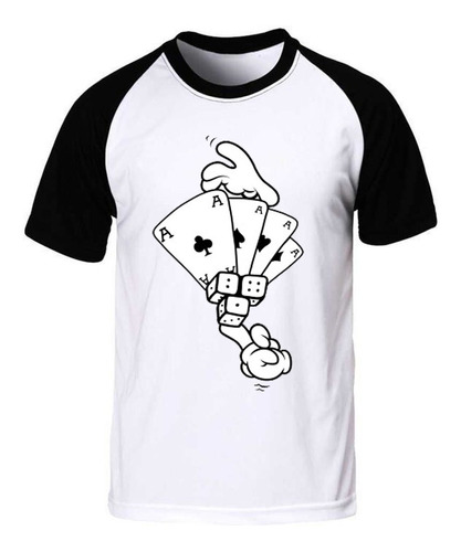 Camisetas Play Game Cartas Poker Naipe Camisas Swag Jogos