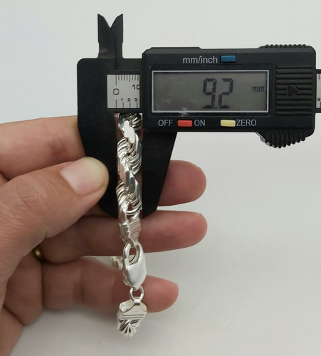 Pulsera Hombre Gruesa Turbillon Plata Ley 925 59,1 Gr.