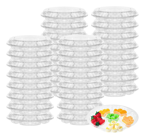 Patelai 32 Pcs Plásco Redonde Con Tapa Veggie Veggie Fruta 6