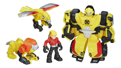 Dino Robots Playskool Heroes Equipo De Rescate Transf Jst