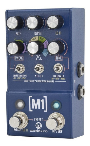 Imagem 3 de 8 de Pedal Walrus M1 Modulação Chorus Phaser Tremolo Rotary