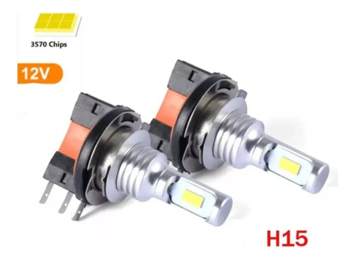 Ampolletas Led H15 2pz 20000lm Luz Blanca Genérica