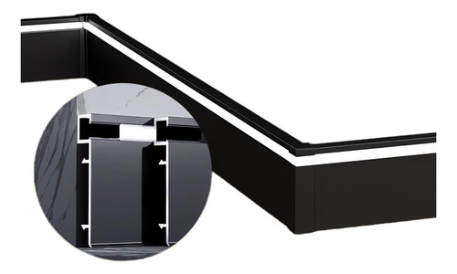 Sistema De Canal Led Para Zócalo Salón Dormitorio Cocina