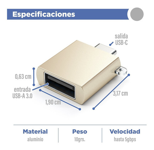 Imagen 2 de 10 de Adaptador Usb-c A Usb - / Satechi Oficial / Garantia / Fact