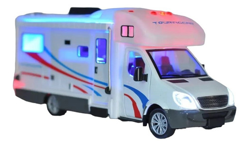 Miniatura Van Sprinter Trailer Casa Móvel Metal Viagem Trip