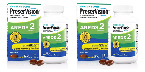 Kit C/ 2x Preservision Areds 2 Eye Vitamin & Mineral 120gels