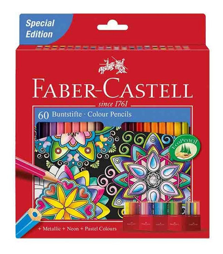 Imagen 1 de 3 de Faber-castell Caja De 60 Colores