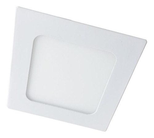 Luminaria Led Plafon Perkon Embutir Quadrado 06w 3000k 12cm