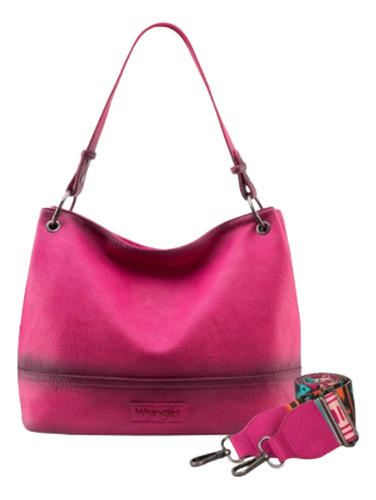 Bolso Montana Wrangler Hobo, Con Correa De Recambio, Rosa