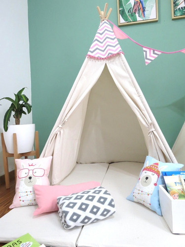 Imagen 5 de 10 de Alquiler De Carpitas Infantiles Tipi Para Pijamadas