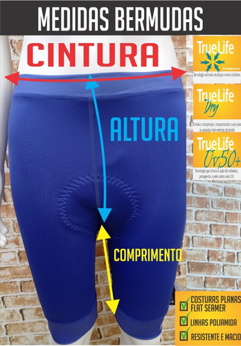 Bermuda Flat Seamer Para Ciclismo Com Forro