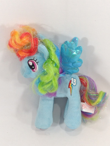 Pelúcia My Little Pony Ty Rainbow Arco Íris 18cm Dtc Azul (Usado)