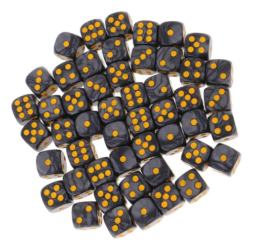 50pieces / Set Forma Forma Forma D6 Corta 16m El Papel Negro