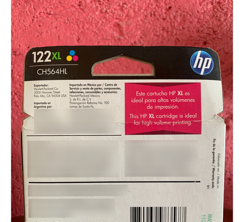 Cartucho Original Color Hp 122xl Hp 1000 1050 2000