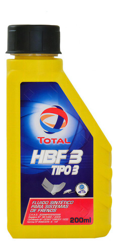 Líquido De Frenos Total Hbf 3 200 Cc