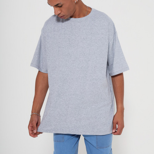 Kit 5 Camisetas Oversized Masculina 100% Algodão Gola Grossa