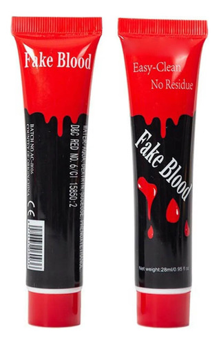 Sangre Falsa Artificial Maquillaje Halloween Pintura Facial 