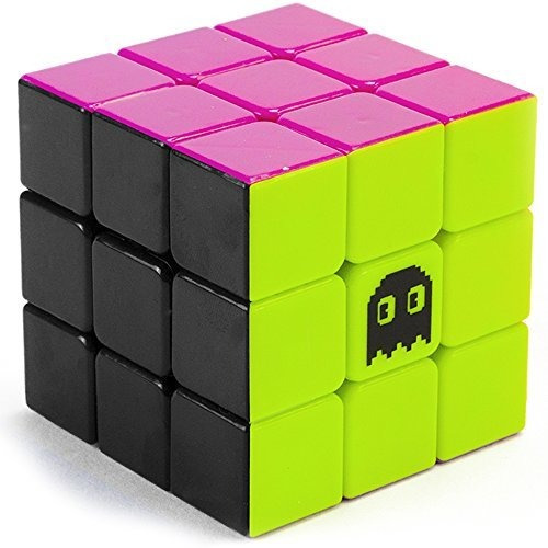 3 X 3 Stickerless Neon 80s Mod Puzzle Cube Diseñado Para La