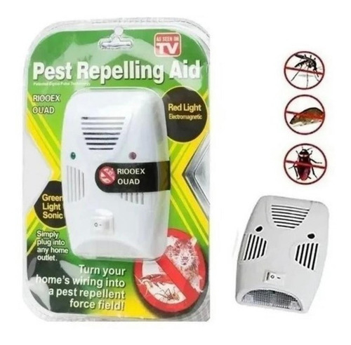 Imagen 2 de 2 de Repelente Eléctrico De Plagas, Insectos, Cucarachas, Arañas