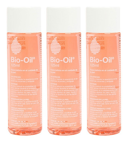 Bio Oil Tratamiento Cicatrices Estrias Manchas 125 Ml X 3 Un