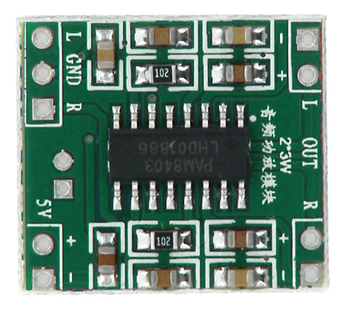 2 Canales Esté Audio Amplifier Dc 5v
