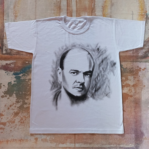 Remera Artesanal De Luca Prodan, Pintada A Mano.