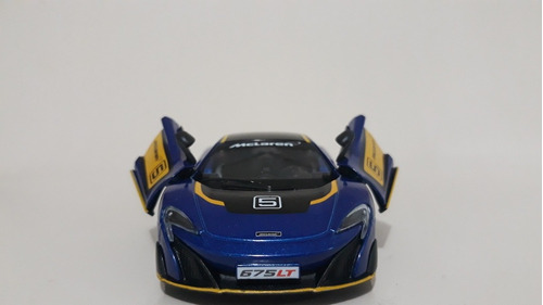 Miniatura Mclaren 675lt  Azul  Kinsmart 1/36