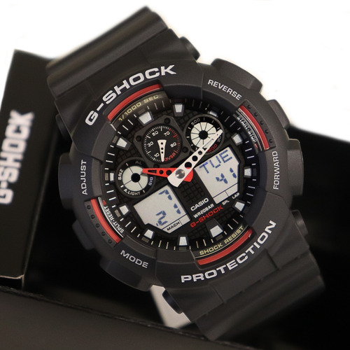 Imagem 4 de 9 de Relógio Casio Masculino Anadigi Ga-100-1a4dr Original Nota