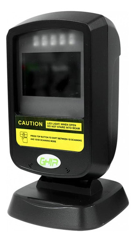 Lector De Codigo De Barras Ghia Omnidireccional Usb 2 Metros Color Negro