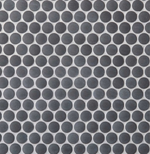 Mosaico Malla Penny Gris-negro Piso Pared Antiresbalante