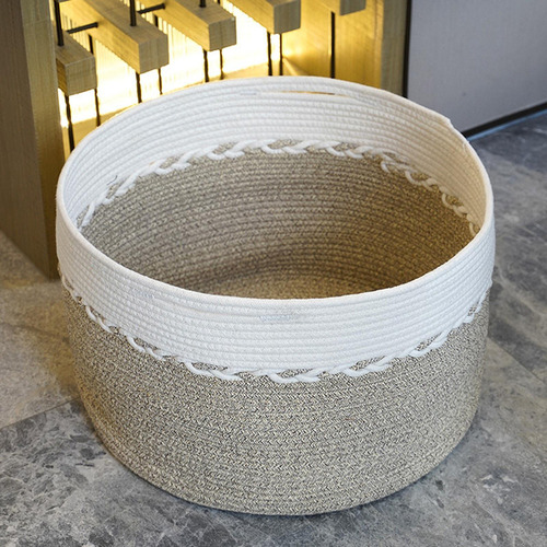 L Cesta De Lavandería Tejida Para Baño, Cesto De Juguete
