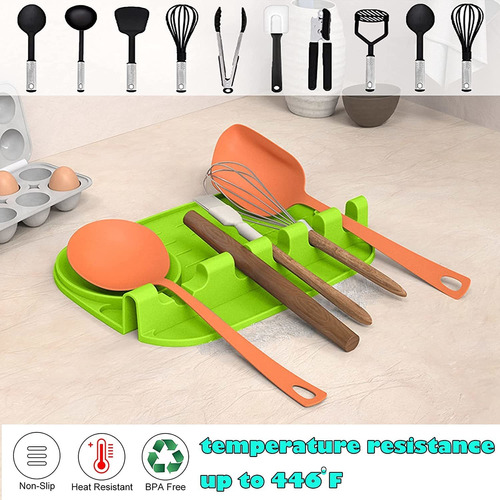 Cuchara De Silicona Para Mostrador De Cocina, Utensilios De